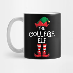 College Elf Matching Family Christmas Mug